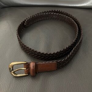 Levi’s Boys Braided Woven Leather Belt Brown XL/36